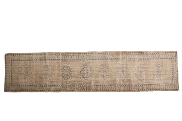 2.5x11 Vintage Distressed Oushak Rug Runner // ONH Item ee003829