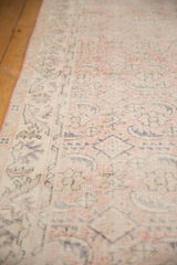 Worn texture showing foundation and faded Herati design in rose, ivory, and silver.