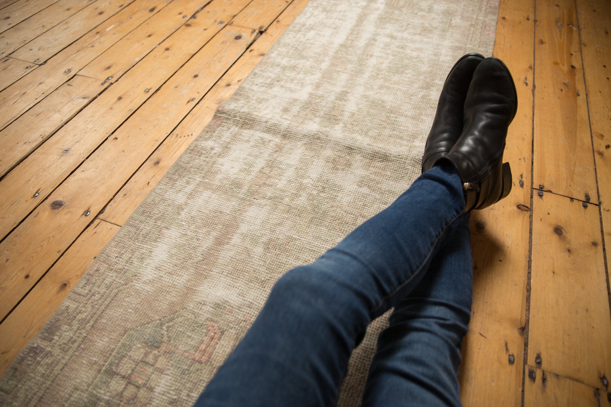 2x8 Vintage Distressed Oushak Rug Runner // ONH Item ee003832 Image 1