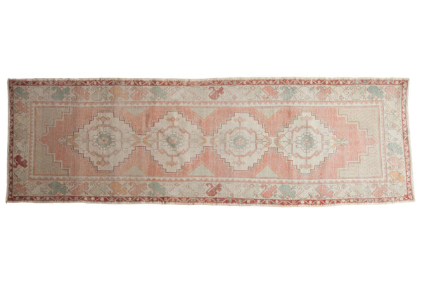 3x10 Vintage Distressed Oushak Rug Runner // ONH Item ee003833