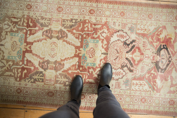 3x9.5 Vintage Distressed Oushak Rug Runner // ONH Item ee003835 Image 1