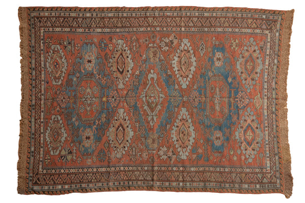 5.5x7.5 Antique Distressed Soumac Carpet // ONH Item ee003851