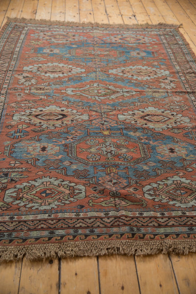 5.5x7.5 Antique Distressed Soumac Carpet // ONH Item ee003851 Image 5