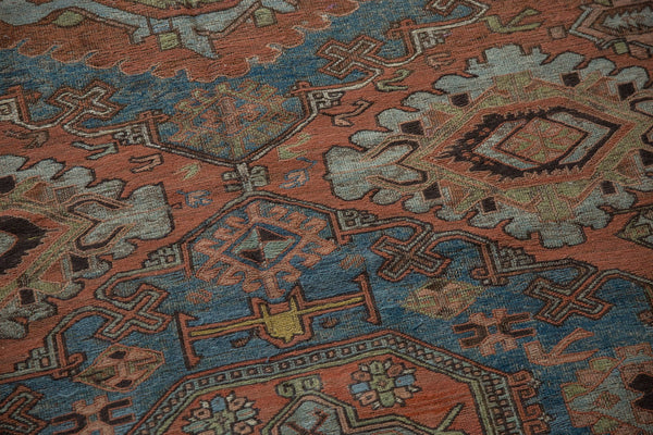 5.5x7.5 Antique Distressed Soumac Carpet // ONH Item ee003851 Image 6