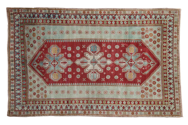 4.5x7 Vintage Distressed Caucasian Rug // ONH Item ee003854
