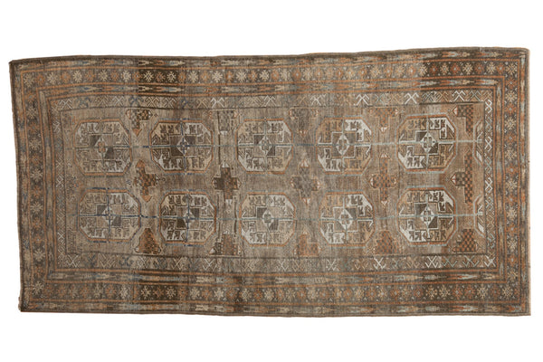 3.5x7 Vintage Distressed Belouch Rug Runner // ONH Item ee003856