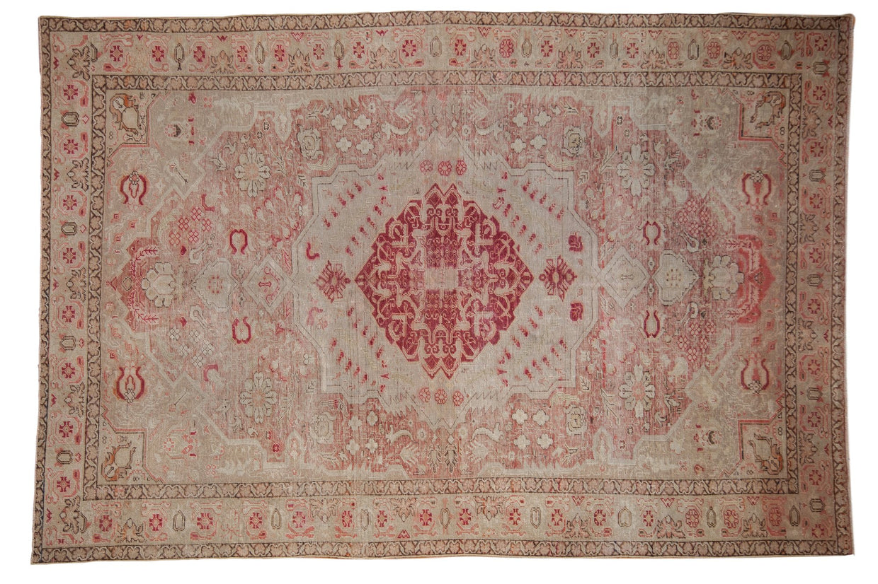 6x9 Vintage Distressed Oushak Carpet // ONH Item ee003870