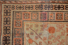4x6.5 Vintage Distressed Samarkand Rug // ONH Item ee003881 Image 5