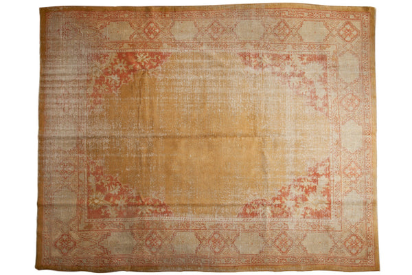 10.5x13.5 Vintage Oushak Carpet // ONH Item ee003882