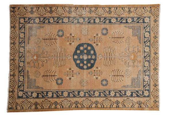 4.5x6.5 Vintage Distressed Khotan Rug // ONH Item ee003895