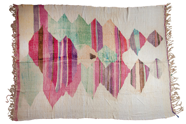 9.5x13 Vintage Turkish Rag Rug Design Carpet // ONH Item ee003905