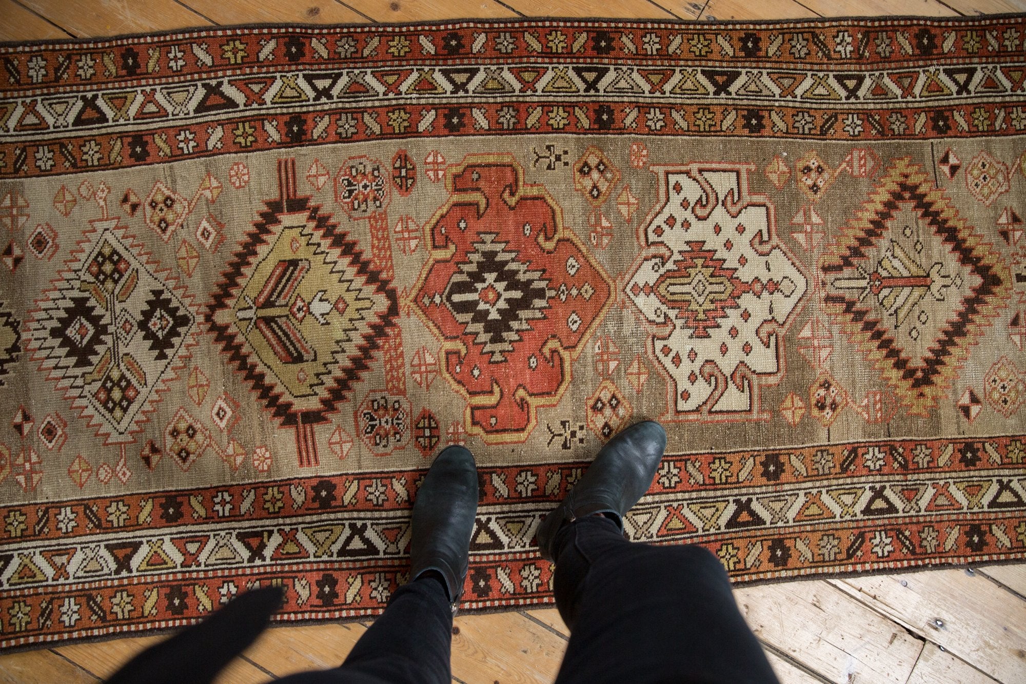 3x16 Vintage Distressed Northwest Persian Rug Runner // ONH Item ee003932 Image 1