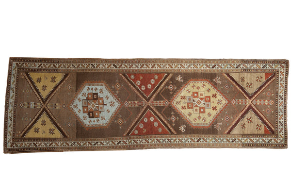 3.5x10 Vintage Distressed Northwest Persian Rug Runner // ONH Item ee003933