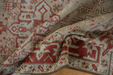 Even wear and soft, low pile of the hand-knotted vintage Karaja runner.
