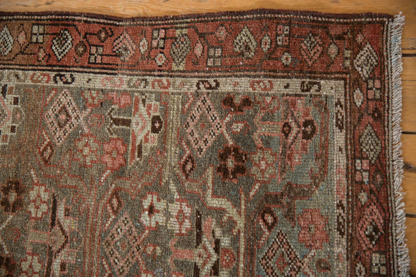 3x11.5 Vintage Distressed Hamadan Rug Runner // ONH Item ee003943 Image 4