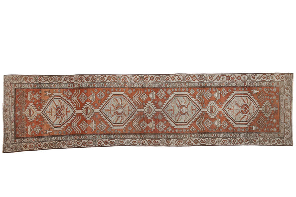 3x11.5 Vintage Distressed Northwest Persian Rug Runner // ONH Item ee003944