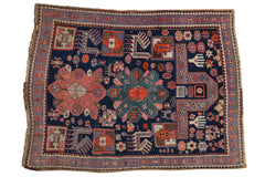 3.5x4.5 Vintage Caucasian Square Rug // ONH Item ee003949