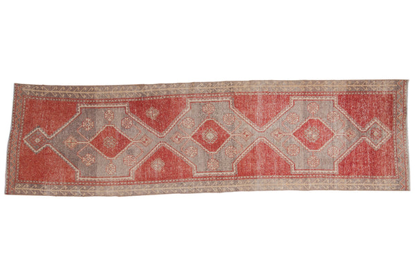 3x11.5 Vintage Distressed Oushak Rug Runner // ONH Item ee003951