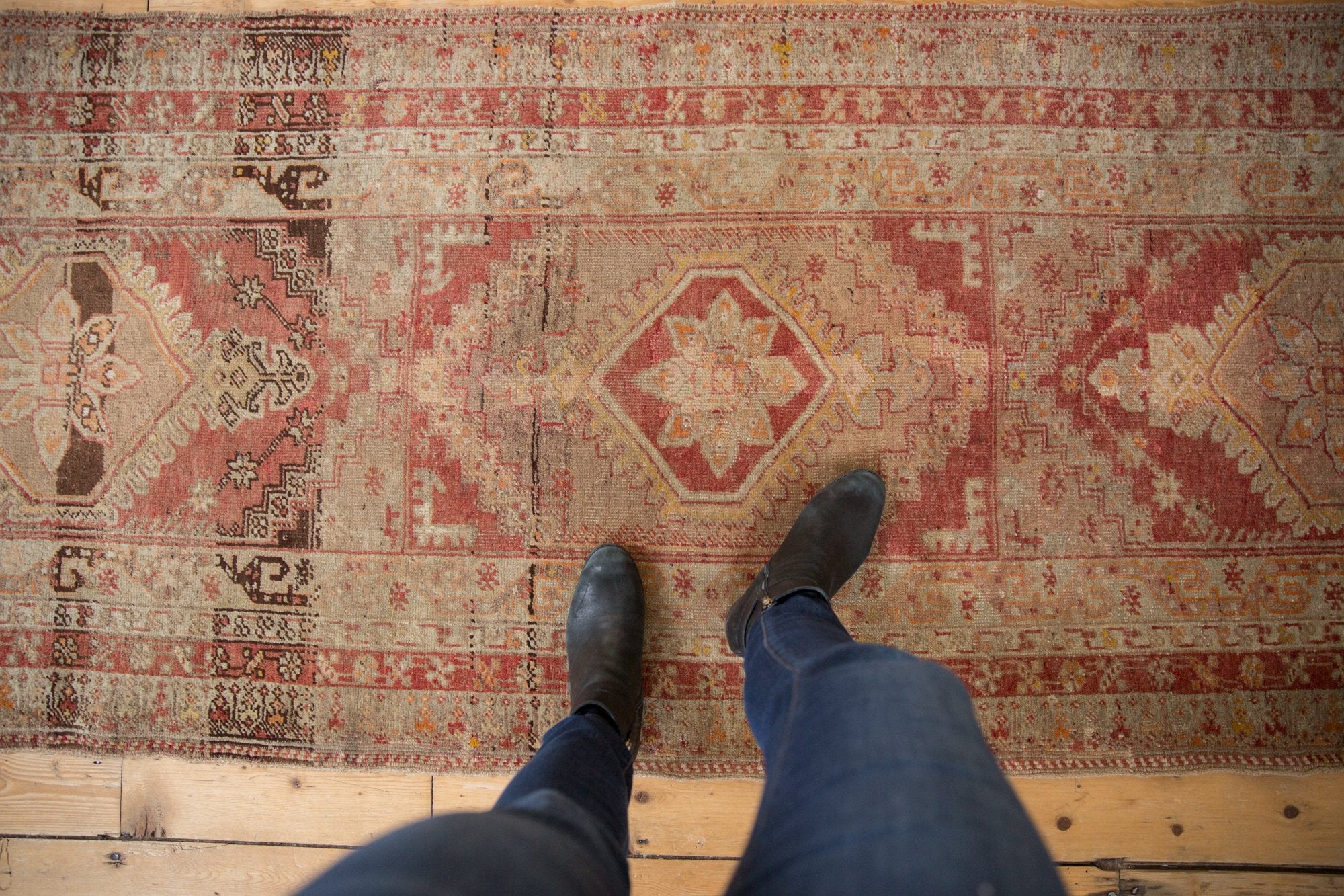 3x10 Vintage Distressed Anatolian Rug Runner // ONH Item ee003952 Image 1