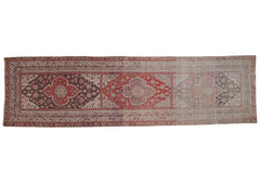 3x11.5 Vintage Distressed Anatolian Rug Runner // ONH Item ee003953