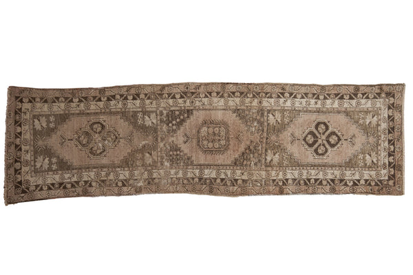 3x10 Vintage Distressed Oushak Rug Runner // ONH Item ee003954