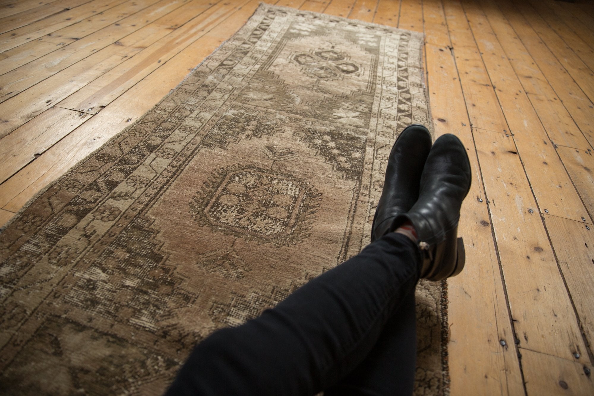 3x10 Vintage Distressed Oushak Rug Runner // ONH Item ee003954 Image 1