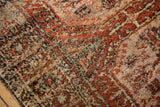 Thick, plush pile of vintage Tulu rug with abstract motifs and rich abrash.
