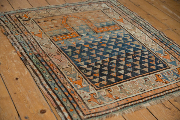 3.5x3.5 Vintage Caucasian Square Rug // ONH Item ee003957 Image 2