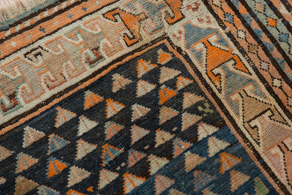 3.5x3.5 Vintage Caucasian Square Rug // ONH Item ee003957 Image 8