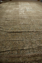 Distressed vintage Mahal carpet with tremendous character from abrash, nuanced pattern, and wear.
