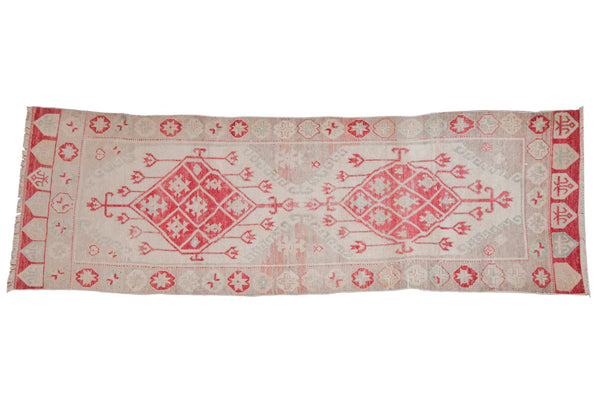 3x9.5 Vintage Distressed Oushak Rug Runner // ONH Item ee003962