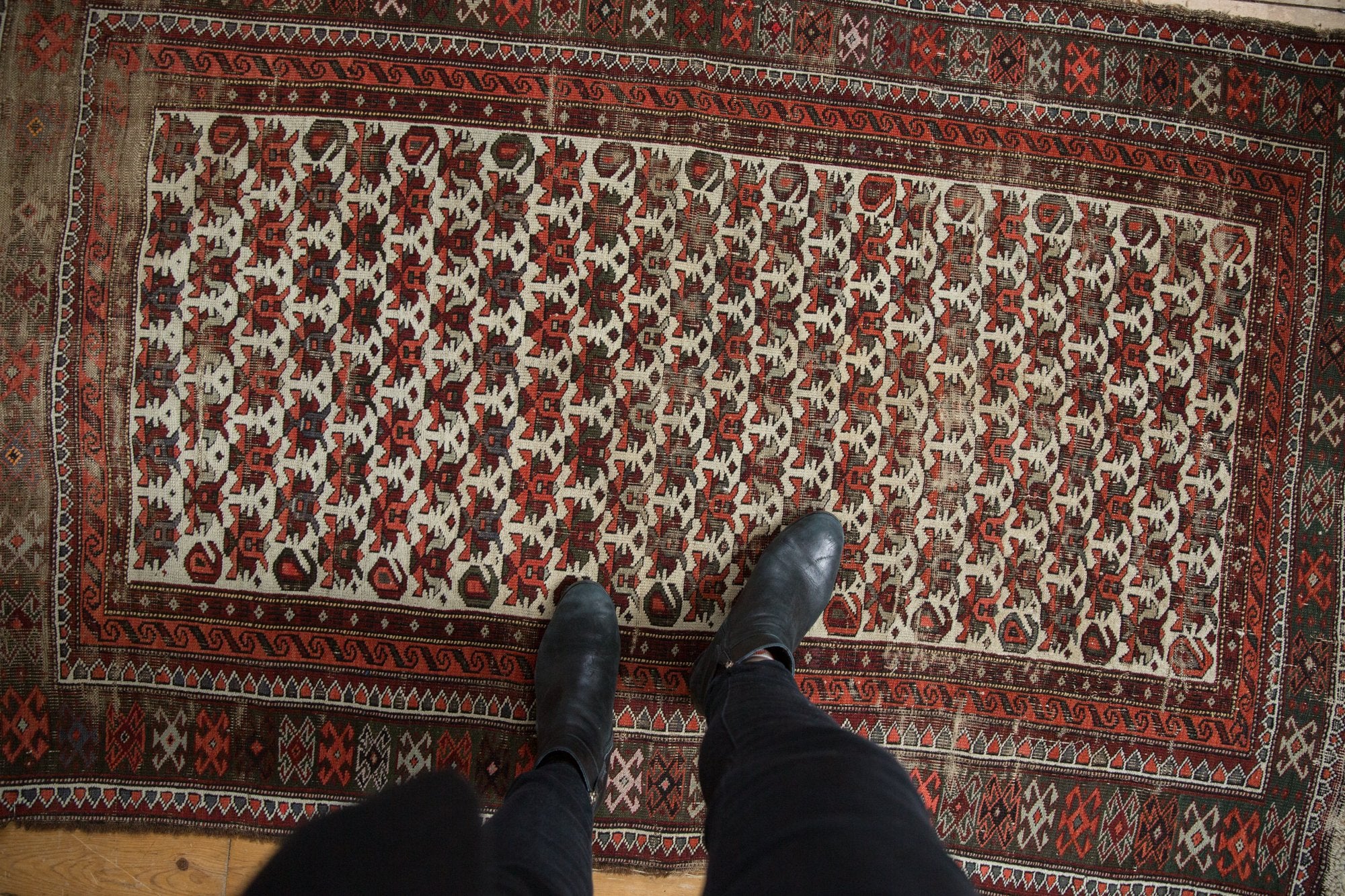 3.5x6 Vintage Caucasian Rug // ONH Item ee003968 Image 1