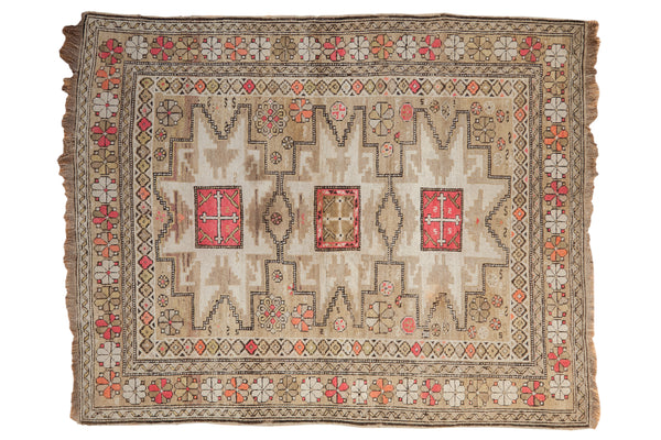 RESERVED 4x5 Vintage Caucasian Square Rug // ONH Item ee003970
