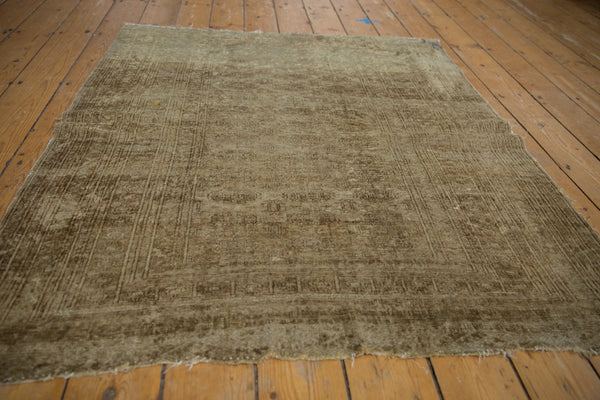 4x5 Vintage Distressed Turkmen Square Rug // ONH Item ee003991 Image 8