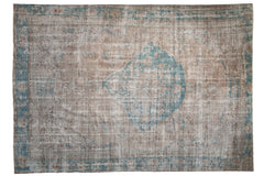 7.5x10.5 Vintage Distressed Oushak Carpet // ONH Item ee003993