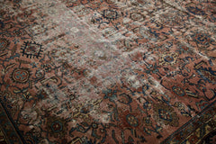 12x19.5 Vintage Distressed Fragment Bibikabad Carpet // ONH Item ee003999 Image 3