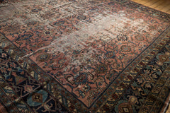 12x19.5 Vintage Distressed Fragment Bibikabad Carpet // ONH Item ee003999 Image 11
