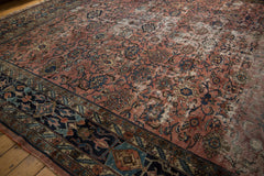 12x19.5 Vintage Distressed Fragment Bibikabad Carpet // ONH Item ee003999 Image 12