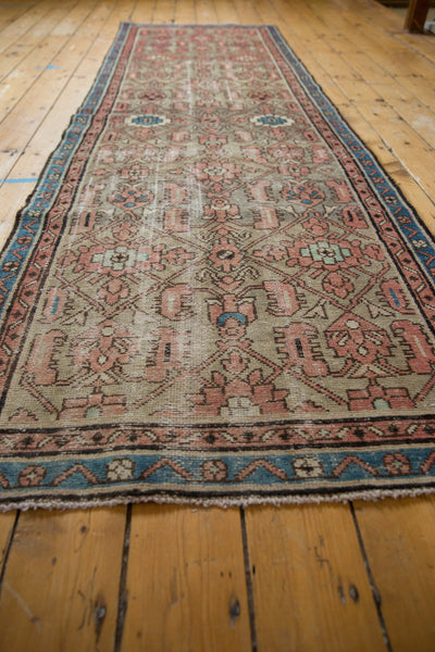 3x10 Vintage Distressed Fragment Hamadan Rug Runner // ONH Item ee004000 Image 7