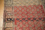 Even wear to the knot heads and color abrash on a distressed vintage Oushak runner.