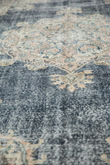 Distressed vintage Sparta carpet pile, highlighting mostly even wear to knot heads and foundation.