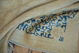 The even, short pile and original side cord of a hand-knotted antique Peking carpet.
