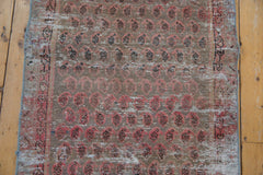 3x9.5 Vintage Distressed Fragment Malayer Rug Runner // ONH Item ee004026 Image 4