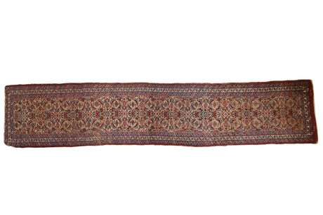 Antique Bijar Rug Runner / ONH item ee004033