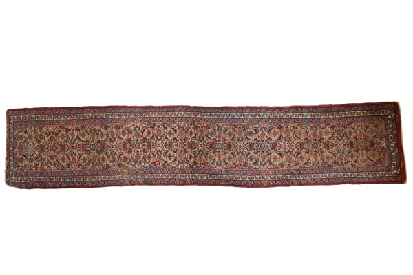 Antique Bijar Rug Runner / ONH item ee004033