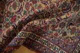 The supple drape and dense, low pile of an antique Bijar runner with interlaced vinery.