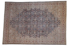8x11.5 Vintage Distressed Sparta Carpet // ONH Item ee004039