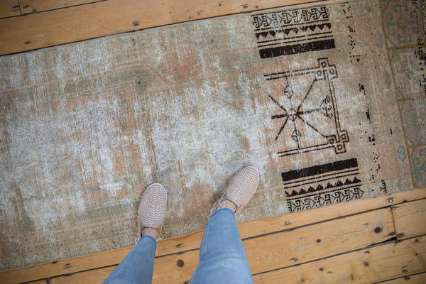 2.5x11 Vintage Distressed Fragment Oushak Rug Runner // ONH Item ee004041 Image 2