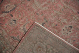 Distressed pile with dusty blush floral patterns and hand-knotted reverse of the Sparta rug.