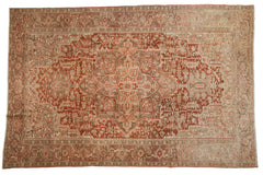 8x12.5 Vintage Distressed Heriz Carpet // ONH Item ee004053